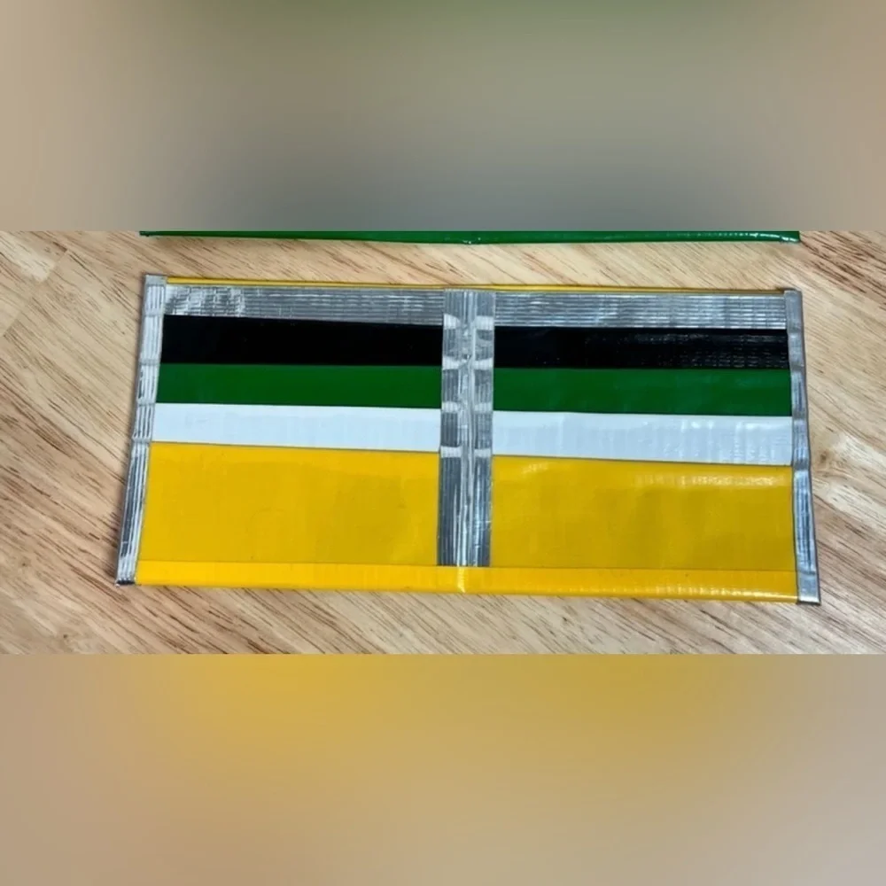 Green Bay Packers Duct Tape Wallet - Hand Made!